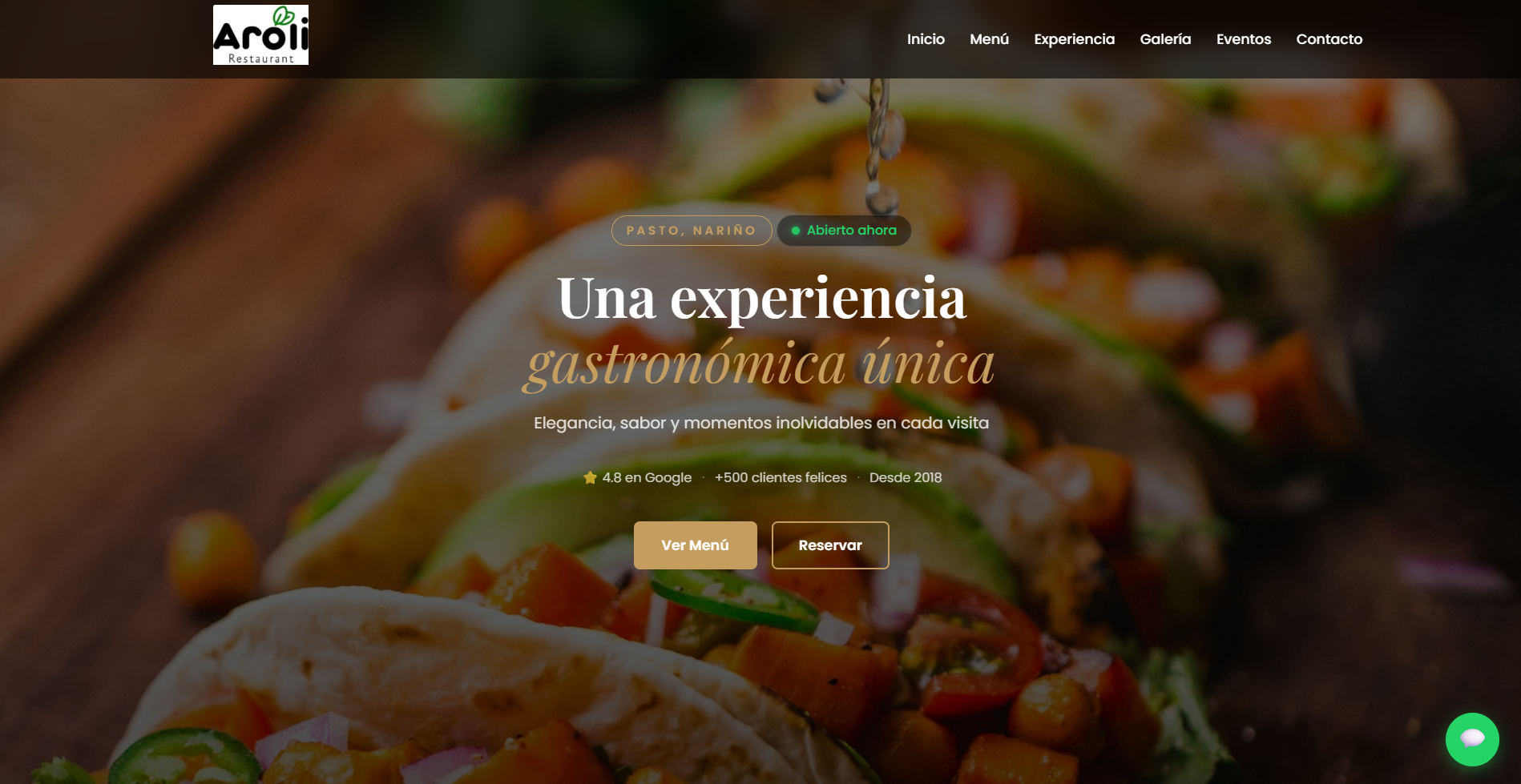 Vista previa de Aroli Restaurant - Experiencia Digital Gourmet