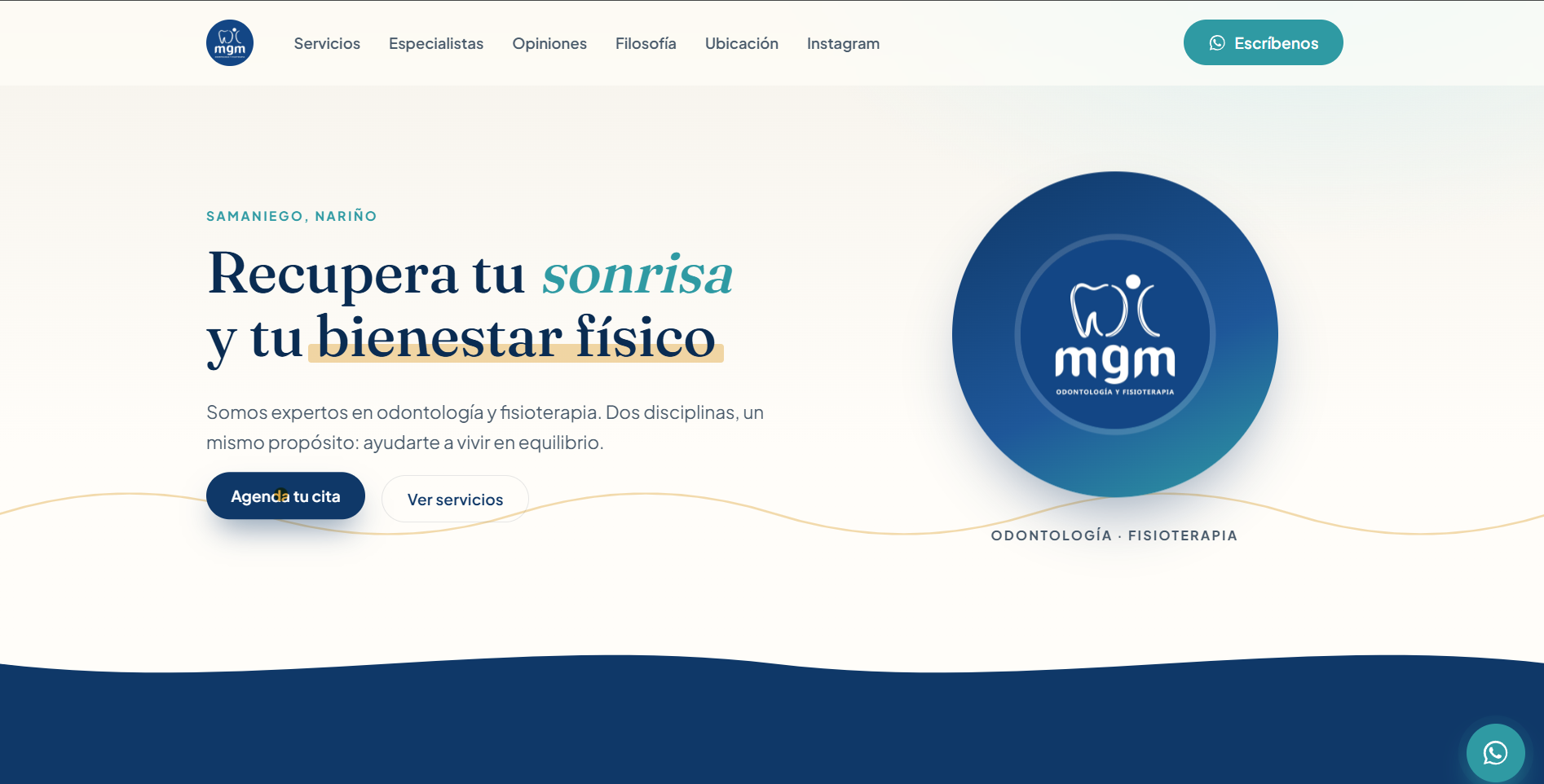 Vista previa de mgm Odontología y Fisioterapia